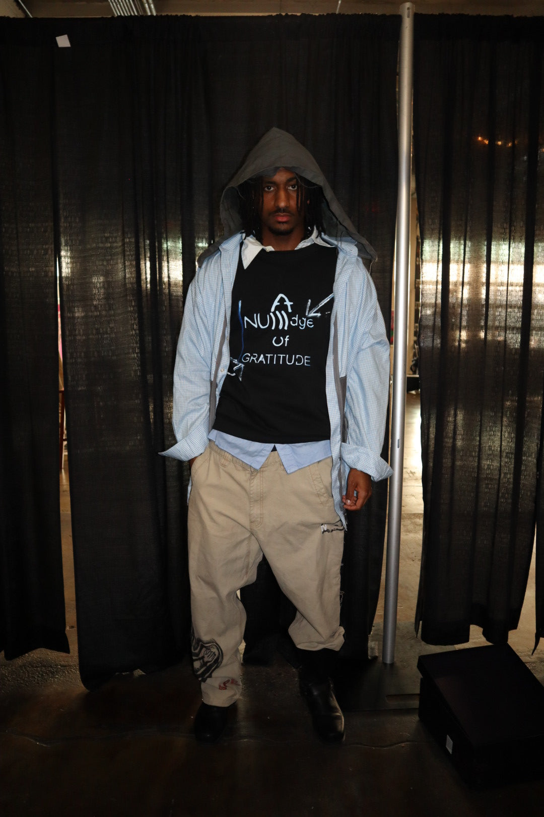 CB Zip Up - Blue Gingham