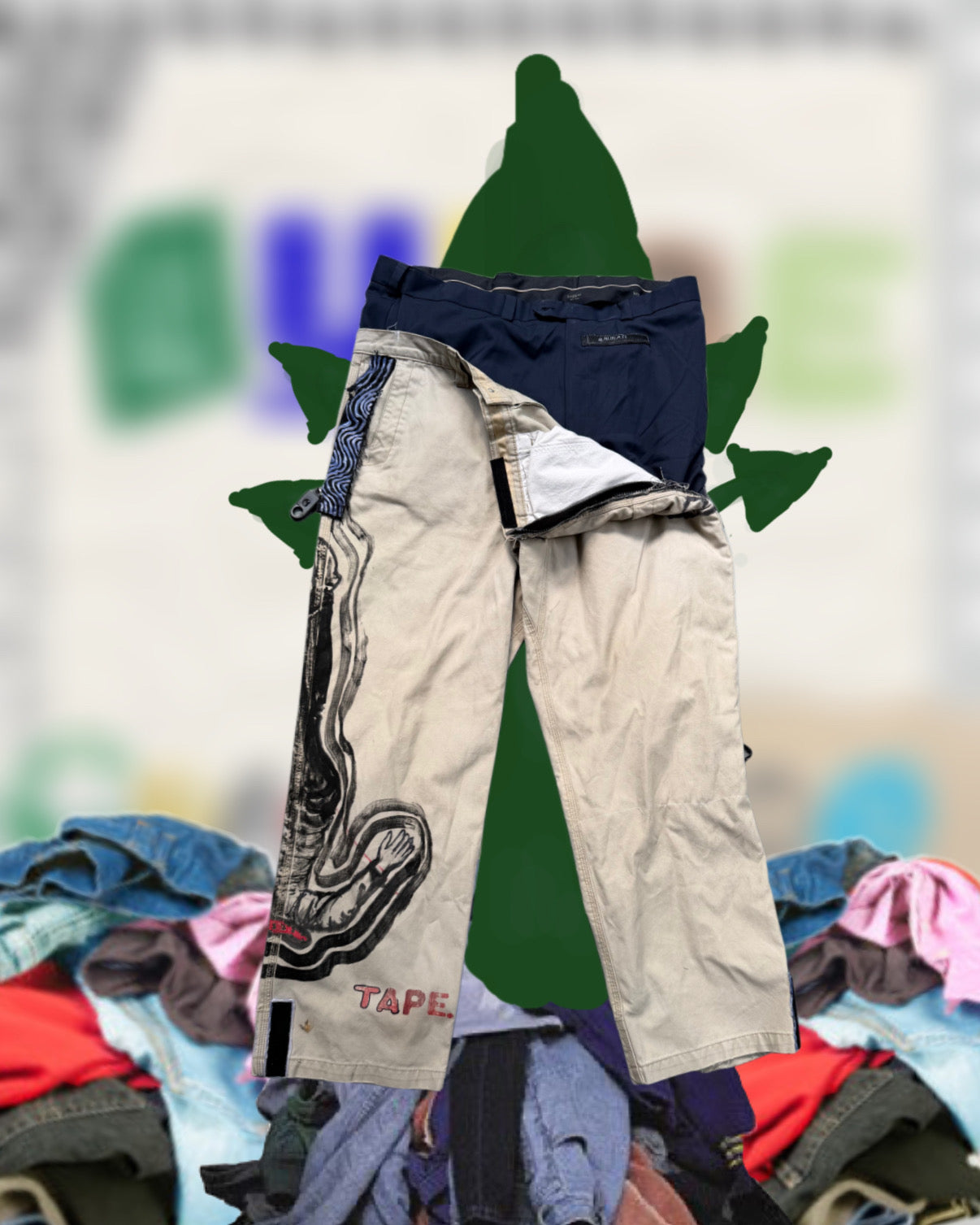 Peeled Work Pants