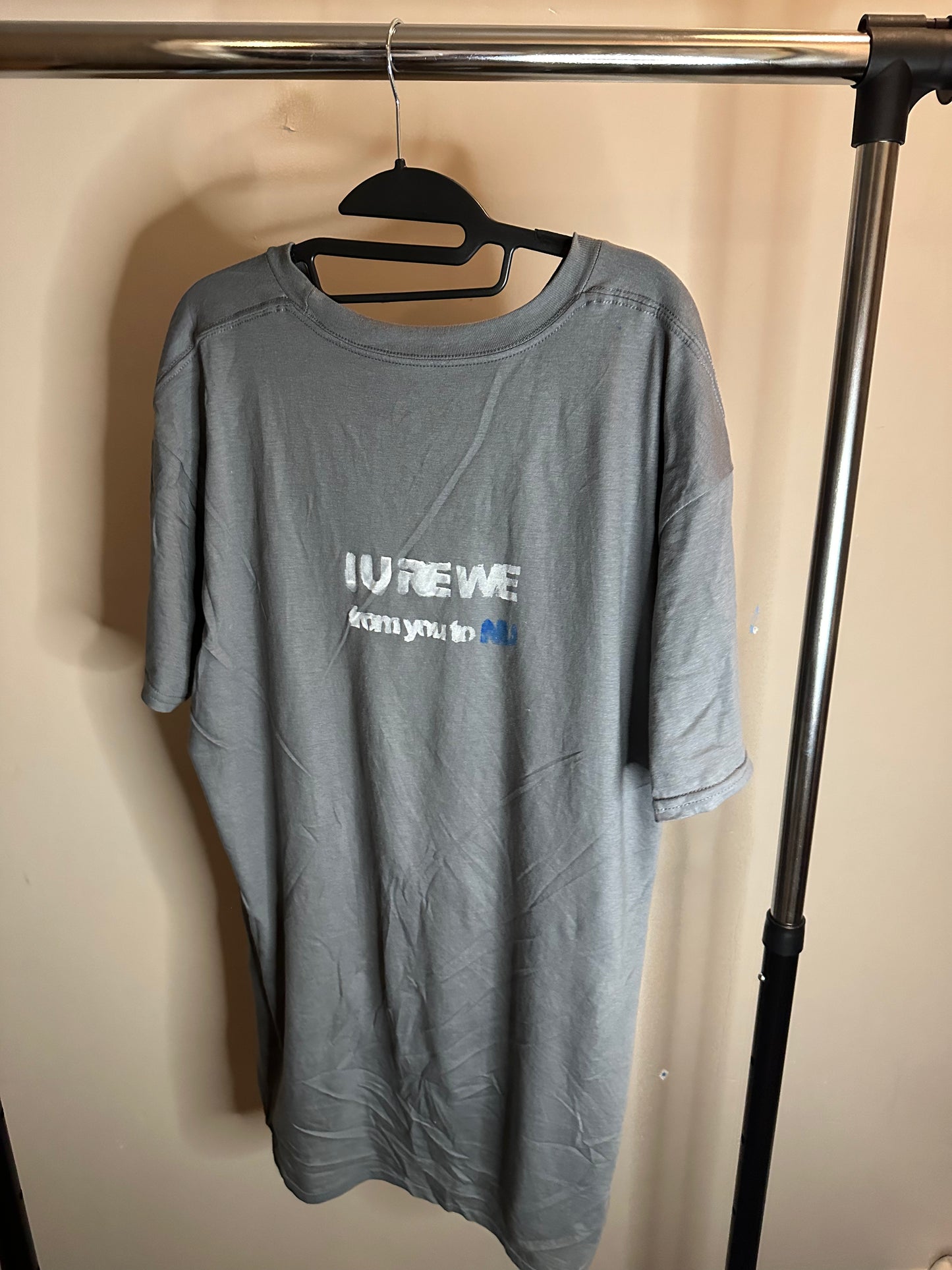 I U RE WE tee Grey