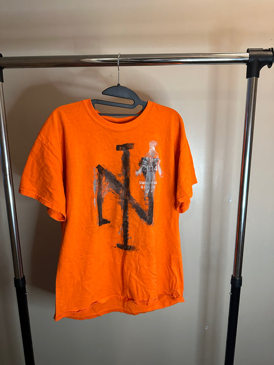 Orange college tee