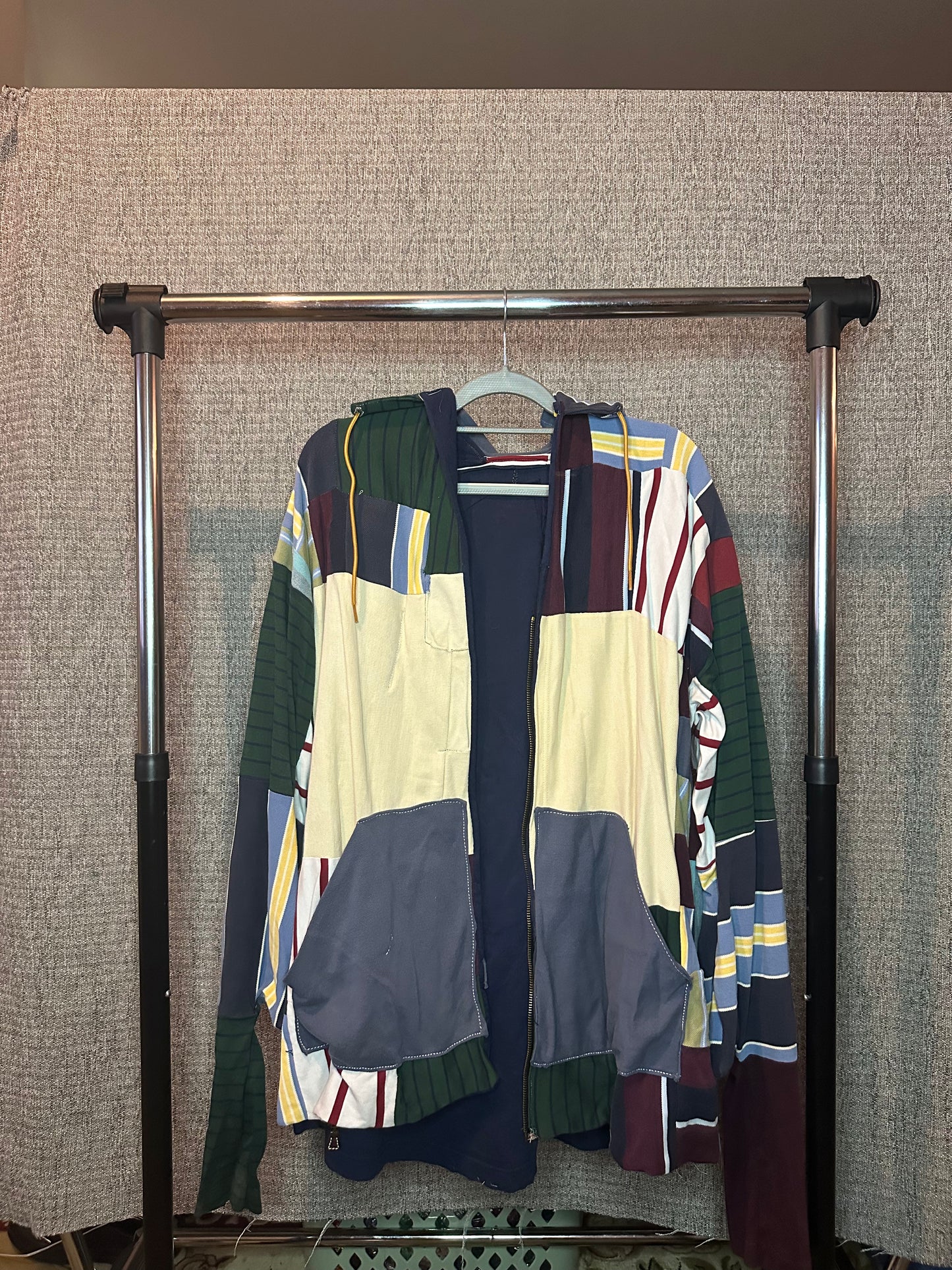 (A)Vintage Polo Tile ZipUp