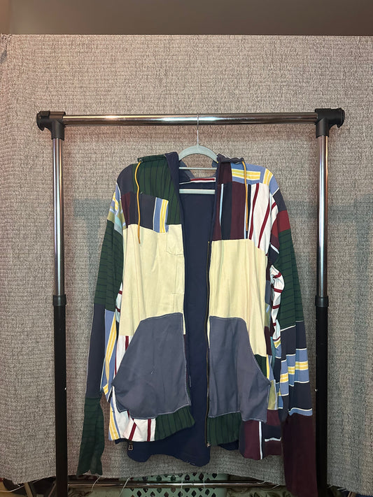 (A)Vintage Polo Tile ZipUp